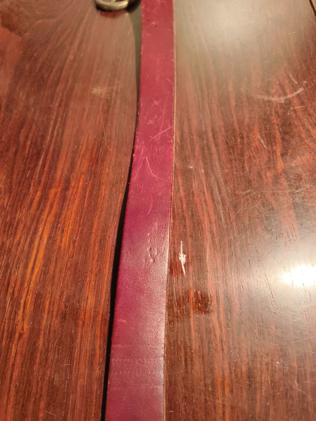 Schweizer Armee Cinture: PTT Ledergurt 117cm rot mit Post Schweiz – Usato da stettlen venduto da VintageBern_ch 5