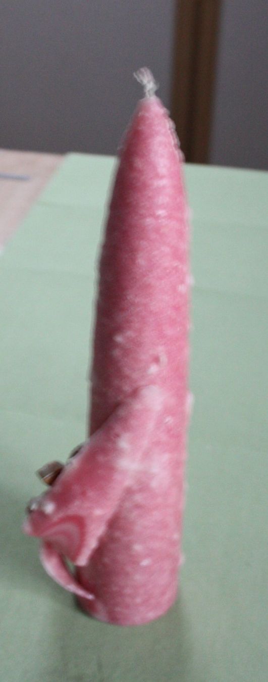Candele: Kerze mit Engel rosa NEU – Nuovo e nell'imballaggio originale da Flüelen venduto da Alt-und-Neu 1