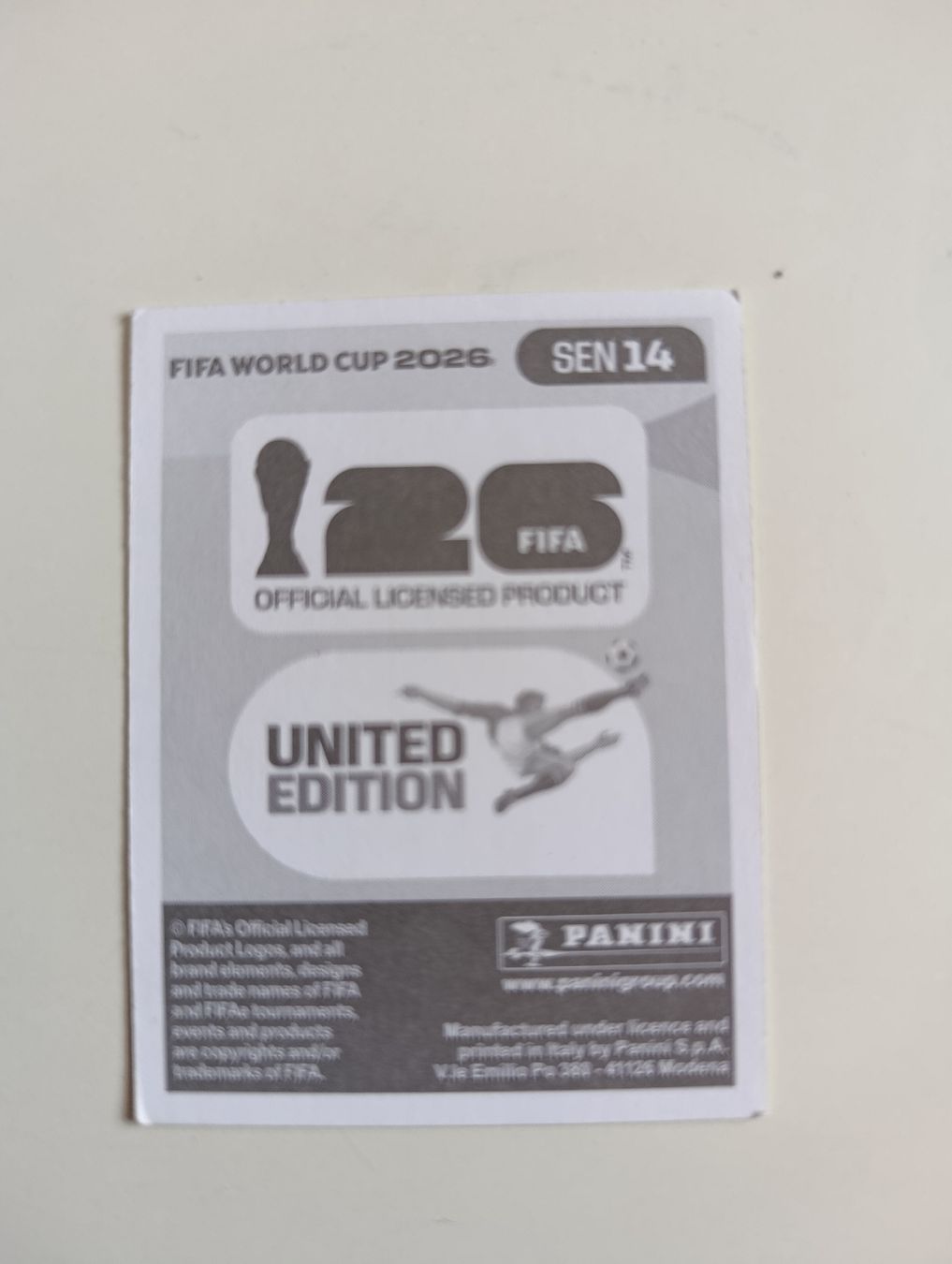 Panini Cartes à collectionner: Panini World Cup 2026 SEN 14 – Neuf (Voir description) à Lavey-Village par pas_7xd2 1