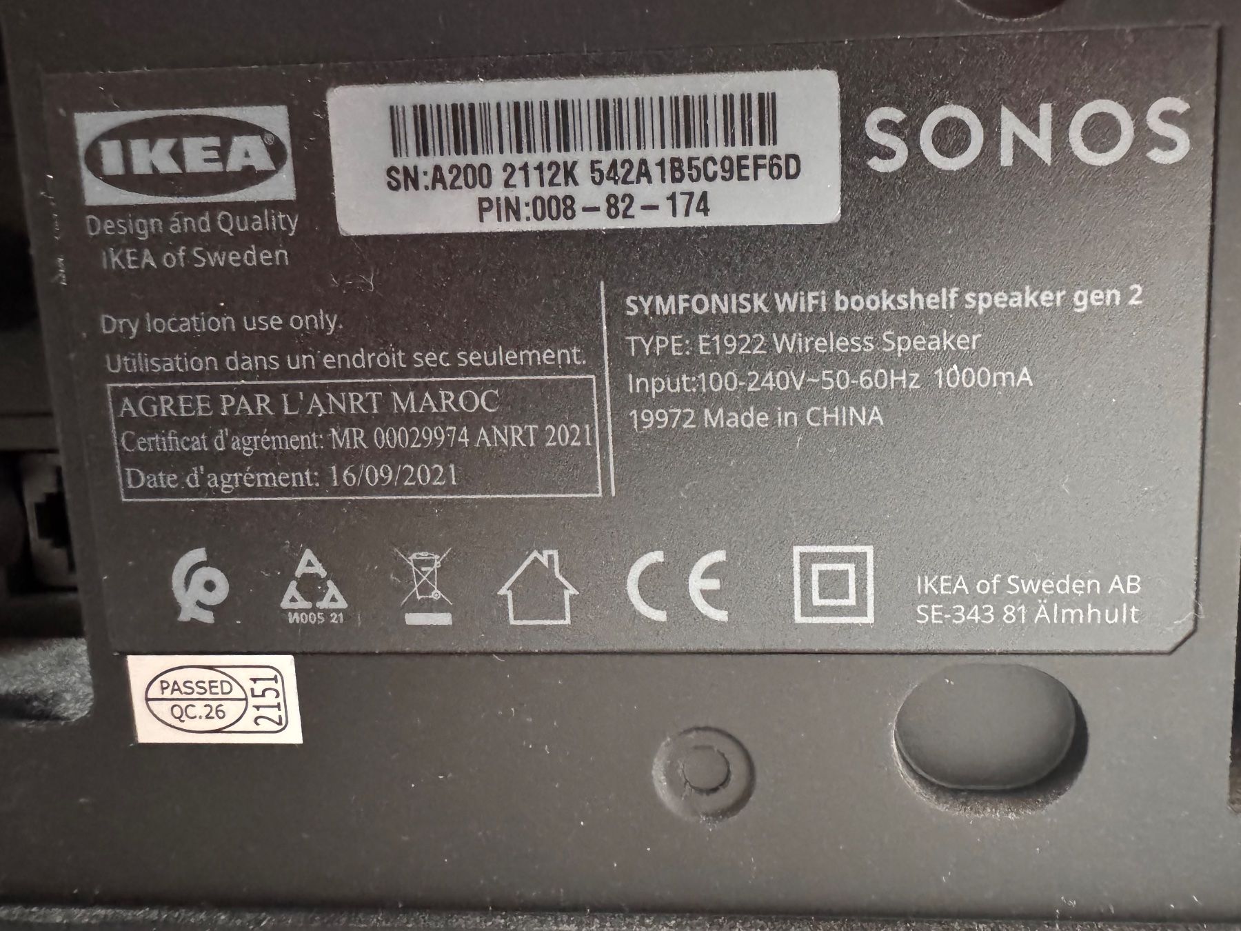 Ikea Casse acustiche: IKEA SYMFONISK Speaker mit Sonos Technologie, grau – Usato da Wil SG venduto da flo_svr7 2