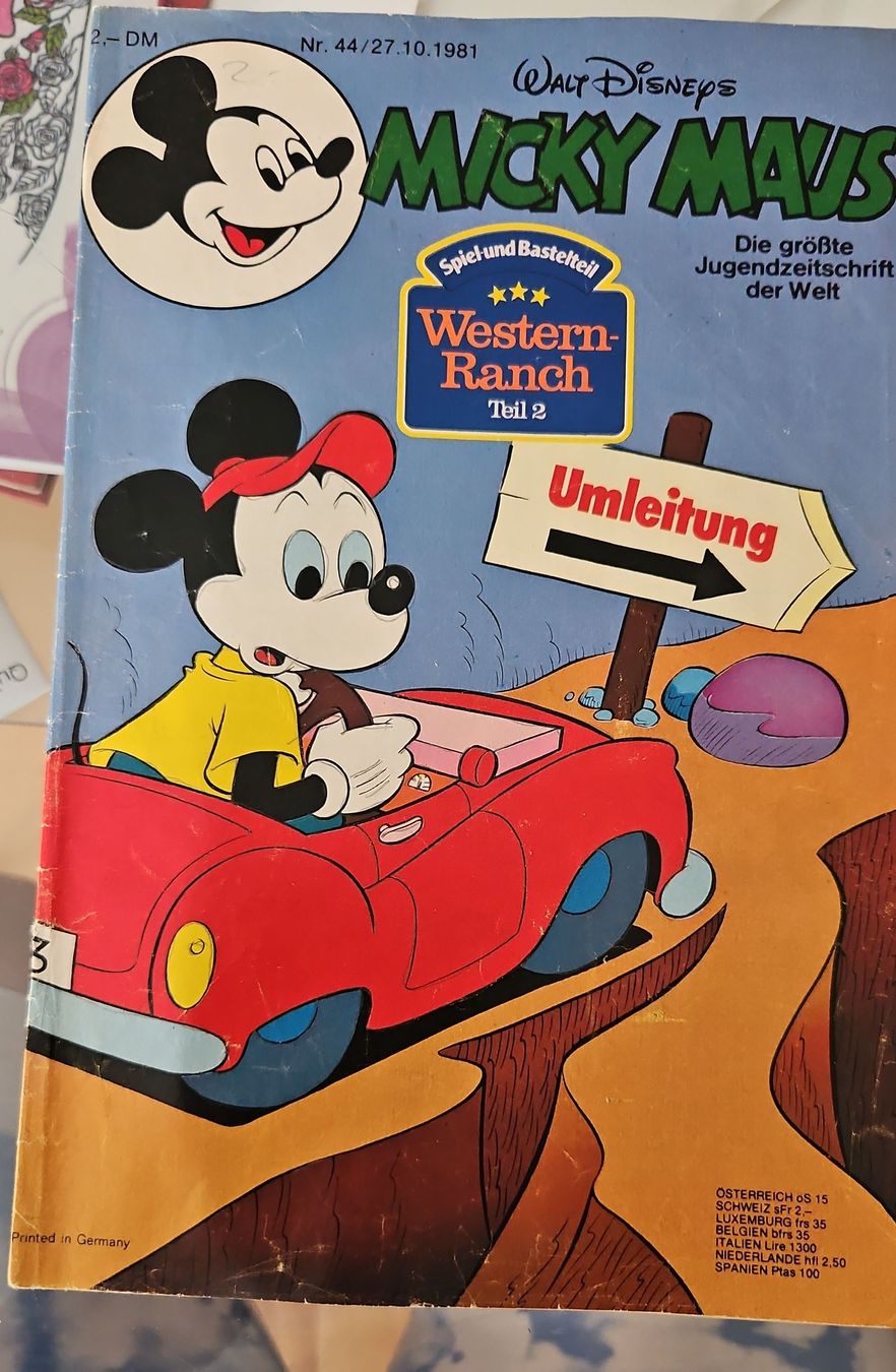 Fumetti: Micky Maus Comic Nr. 44 1981 Zustand gut – Usato da Basel venduto da Melibu