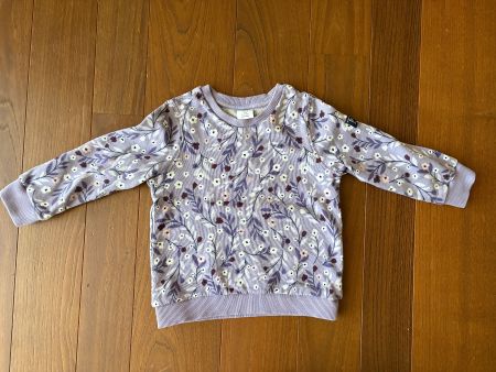 Polarn o‘Pyret Pullover 98 „Violet Flowers“