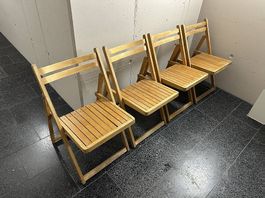1x folding chair wood retro vintage MCM 🪑 Klappstuhl Holz