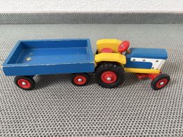 Alter Kinder Holztraktor vintage
