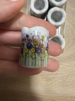 Vintage Kerzenständer Blumenmuster 6 Stk Funny Design German