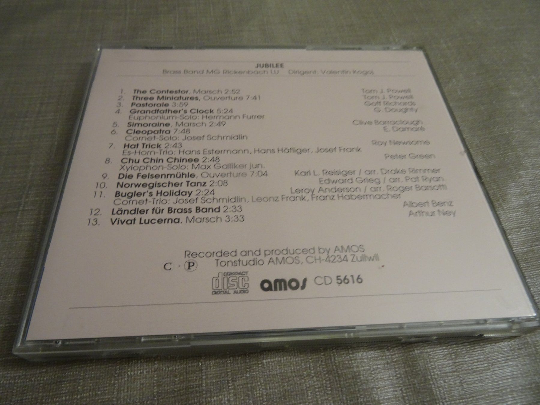 CDs: Jubilee Brass Band CD MG Rickenbach LU – Gebraucht aus Olten von Disc-Ausverkauf 1