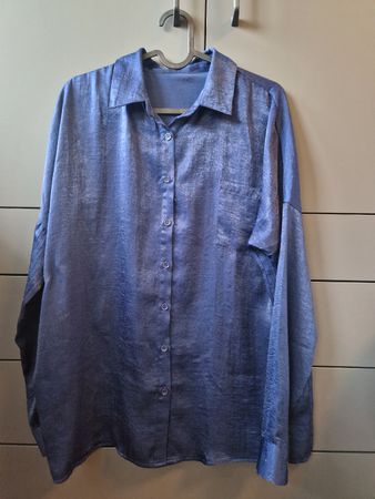 Oversize Bluse blau Gr. S