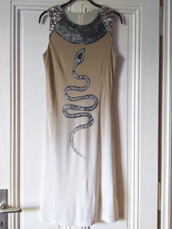 MARC CAIN : Robe « serpent » avec strass 36-38