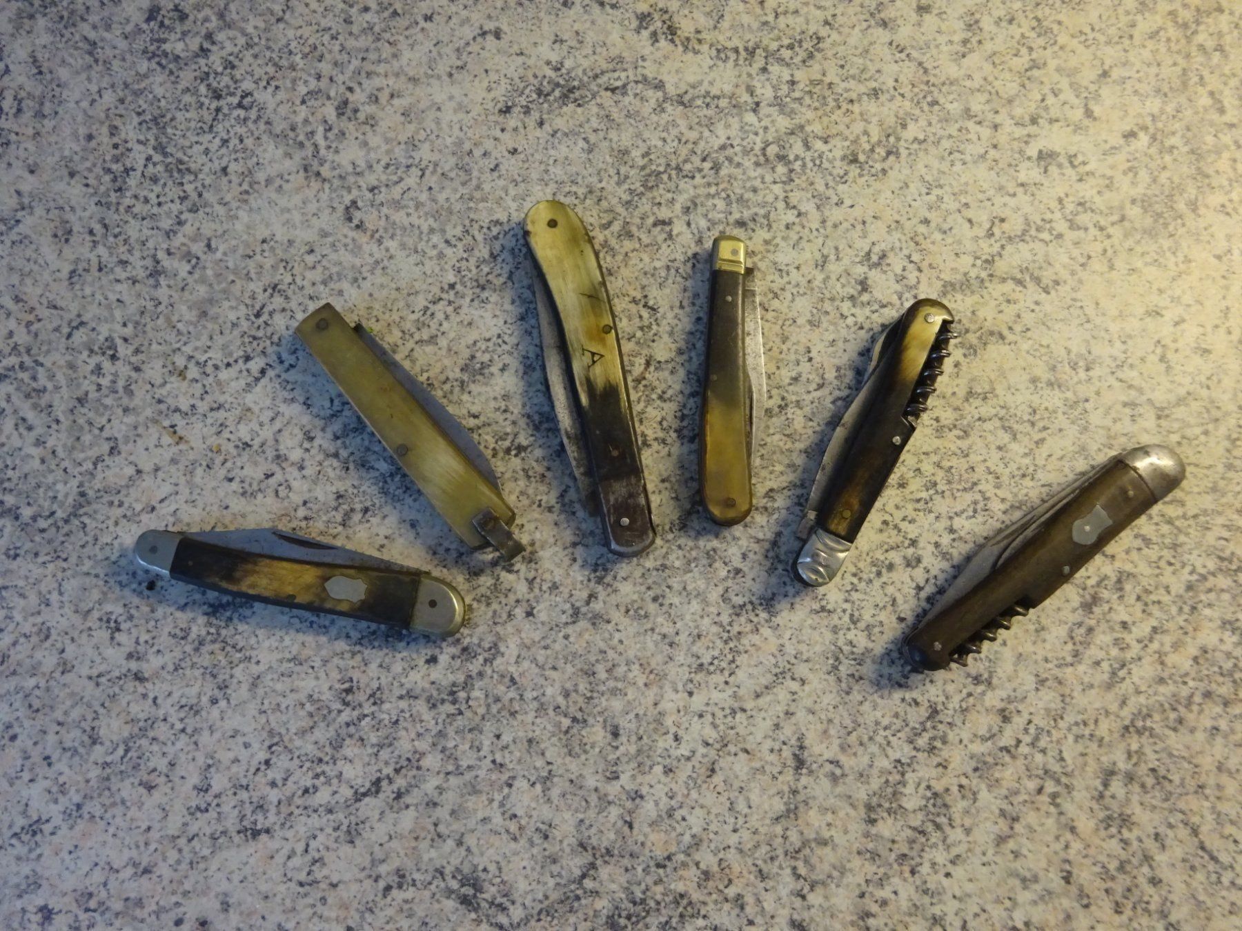 Coltelli tascabile: 6 Klappmesser Taschenmesser Sackmesser – Usato da Esslingen venduto da eintagammeer 2