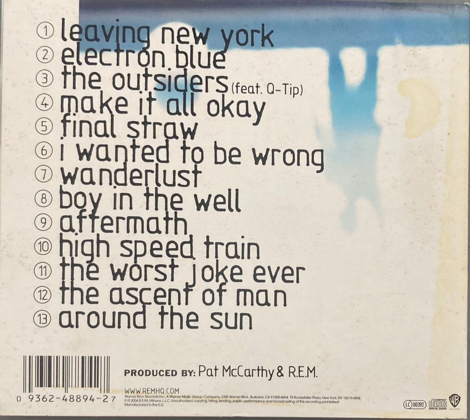 CD: R.E.M. - AROUND THE SUN – Usato da Poliez-Pittet venduto da Newtown-Records 1