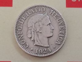 10 Rappen 1924 vz, nur 2,0 Mio!