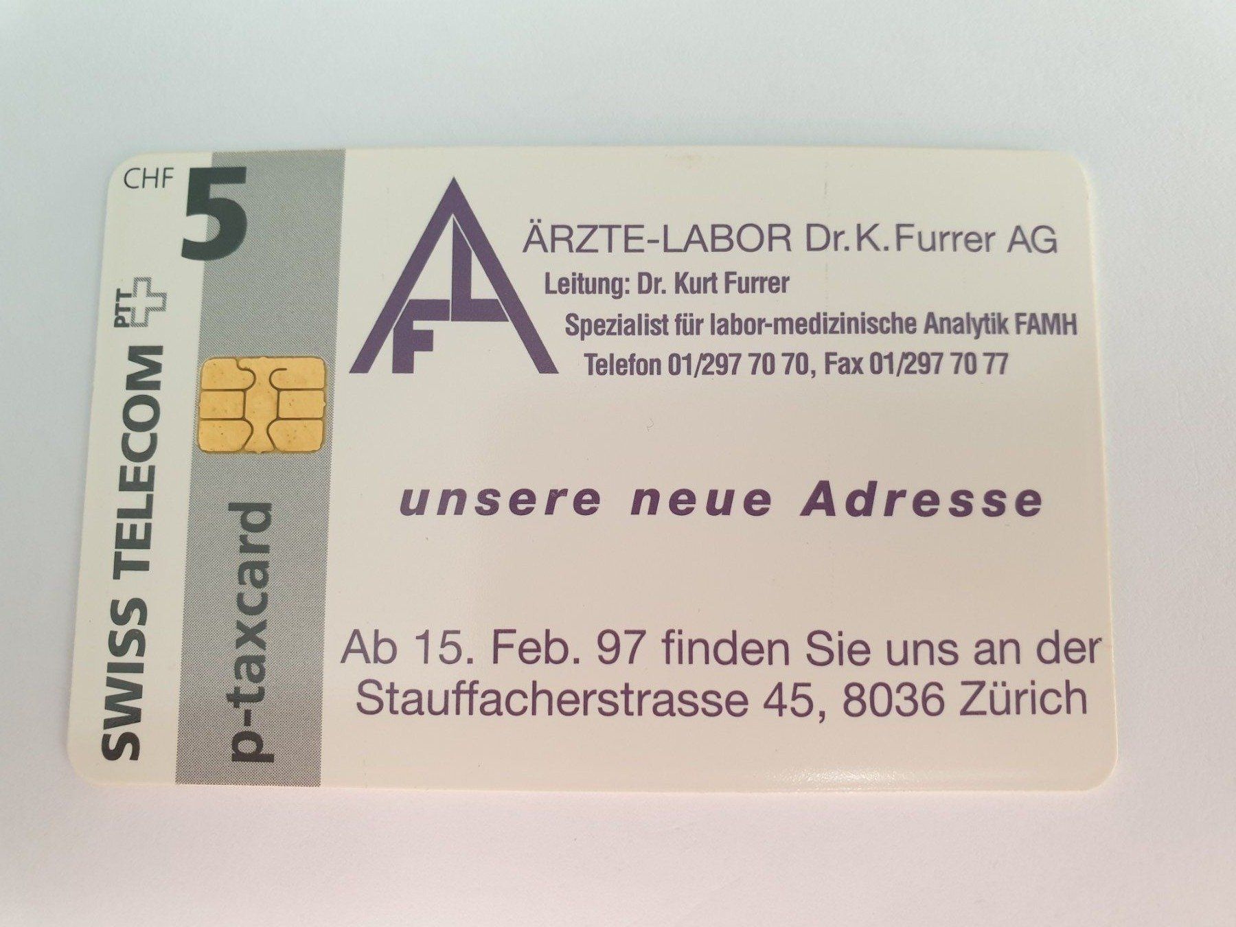 Telefon- & Taxkarten: Ärzte Labor / 300ex – Gebraucht aus Rain von chesz