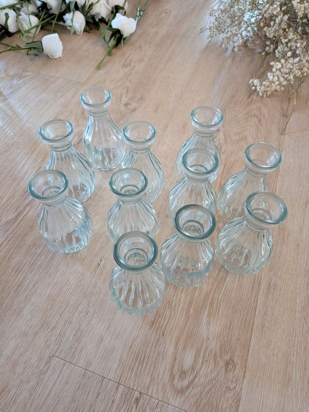 Vase & Récipients: 11 Glasvasen klein gerippt – D'occasion à Aarau par ilohe 2