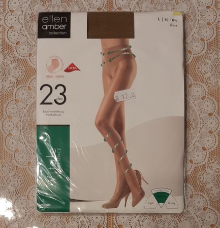 Ellen Amber Vitale Strumpfhose 23den Gr.L Dusk/Hellbraun