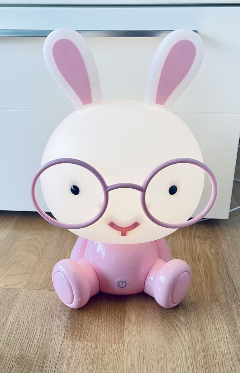 Lampade: Tischlampe Hase mit Brille rosa – Usato da Balgach venduto da Sory72 3