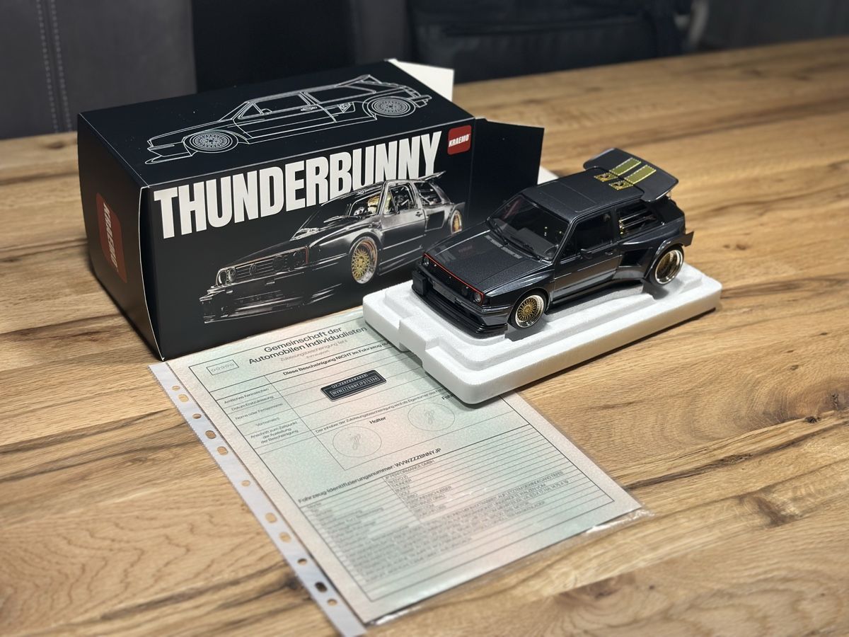Volkswagen Voitures modèles: JP Performance VW Golf 2 Thunderbunny Modellauto – Neuf avec emballage d'origine à Kaltbrunn par Alltagsschnaeppli 1