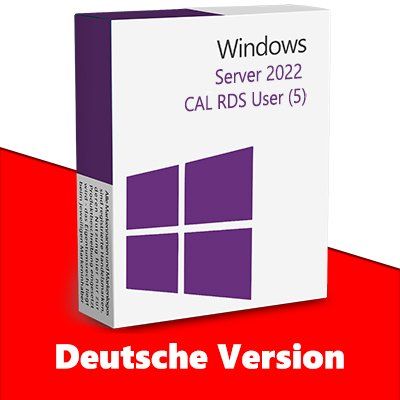 Microsoft Software: Microsoft Server 2022 RDS User CAL (5) – Usato da Vaduz venduto da KeysDistributionGmbH