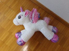 Plüschtier Einhorn weiss mit Flügel