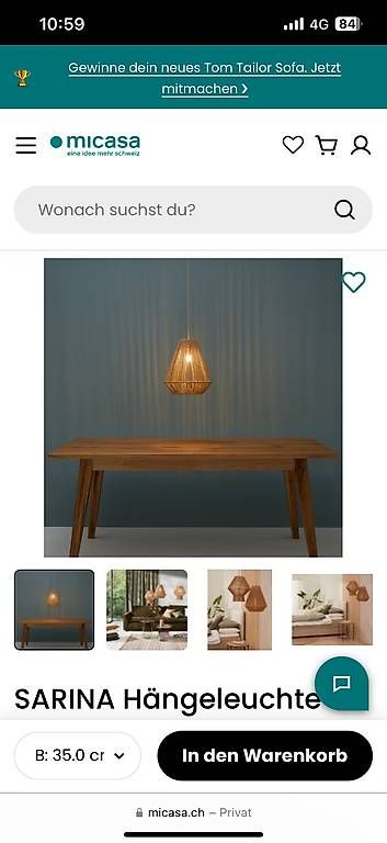 Lampadari & plafoniere: Hängeleuchte / Lampe Micasa – Nuovo e nell'imballaggio originale da Root venduto da misi04 4