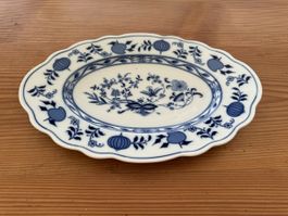 Servierplatte Zwiebelmuster oval 34cm unbenutzt