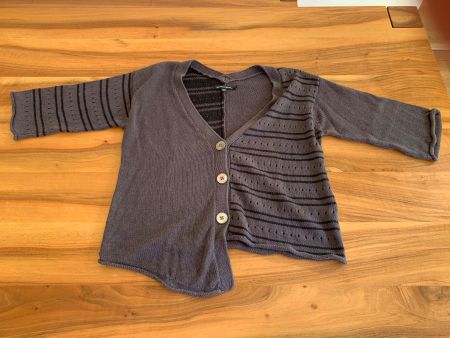 Gudrun Sjödén raffinierte asymethrische Strickjacke Gr. S