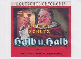 Etikette - Halb u. Halb (30 Vol.-%)
