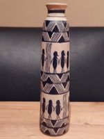 Original afrikanische Vase, Handbemalt, Top Zustand