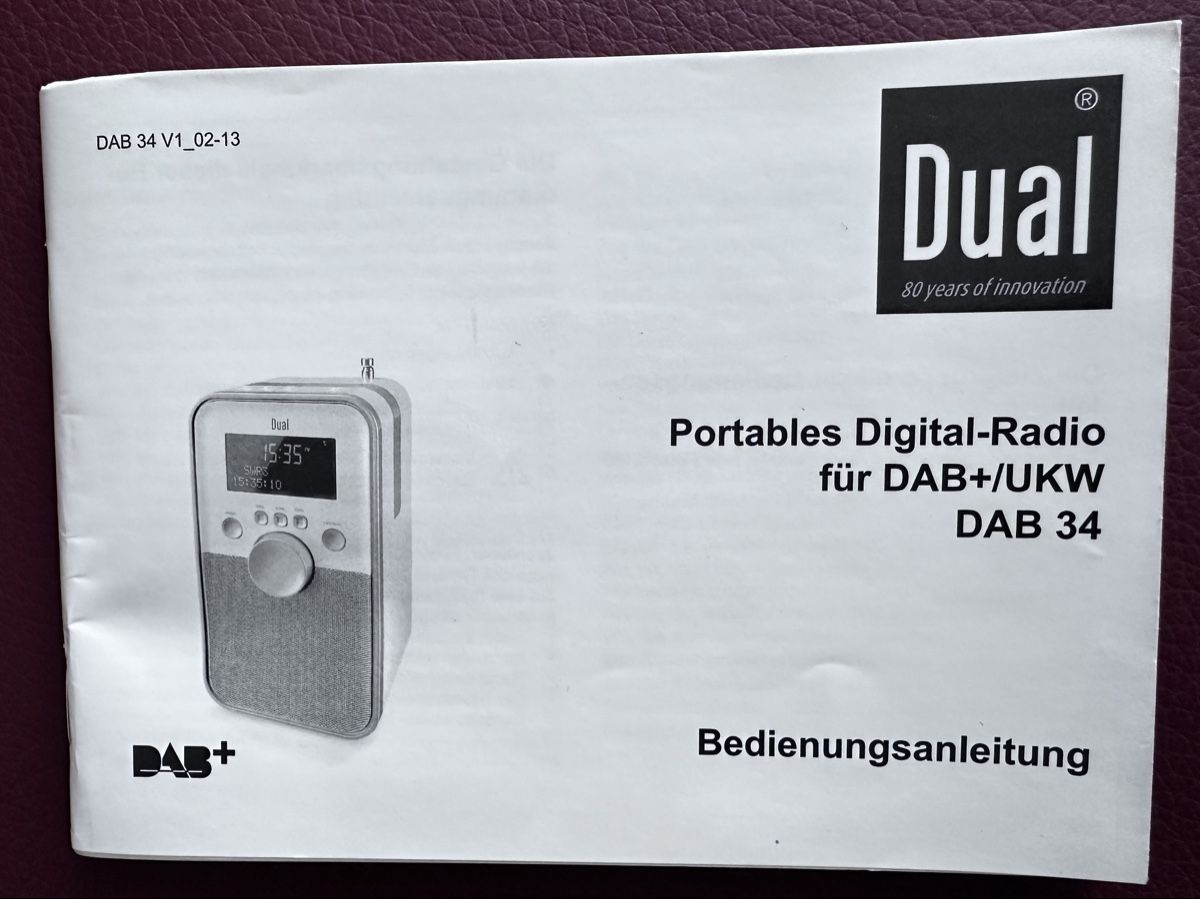 Dual Radio: DAB+ Portables Digital-Radio – Usato da Burgdorf venduto da Blau4002 1