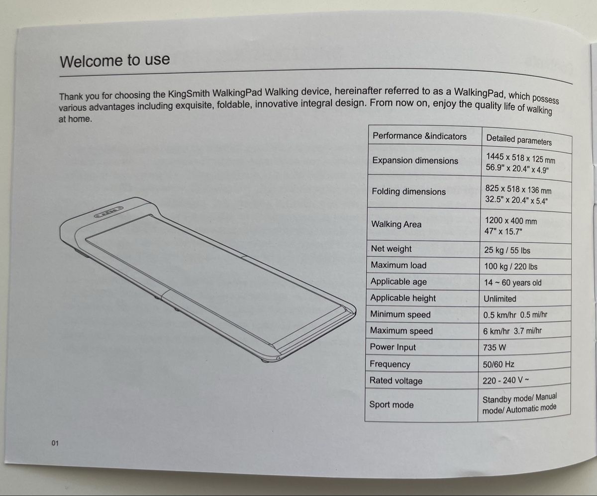 Kingsmith Hometrainer: Laufband KingSmith WalkingPad – Usato da Willisau venduto da Jael_Arnold 3