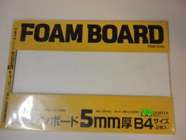 2x Foamboard Schaumstoff 5mm B4 Tamiya Modellbau weiss neu