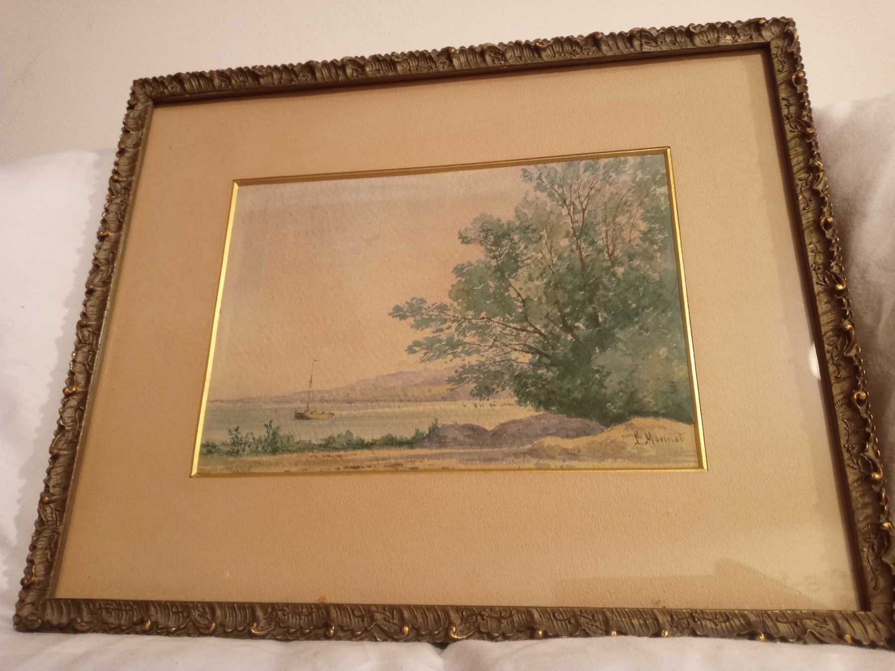 Dipinti: Aquarell Louis Mennet Gemälde – Usato da Prez-vers-Siviriez venduto da Monija70