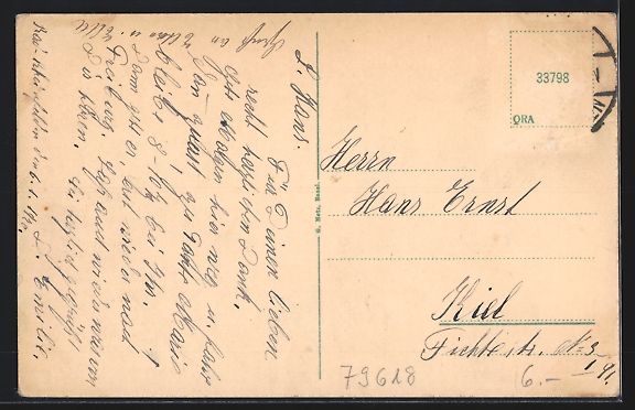 Cartoline postali: Rheinfelden, Rheinbrücke mit Passanten – Usato da Berlin venduto da bartko-reher 1