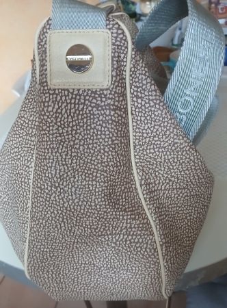 BORBONESE "Mezzaluna" LEATHER DAMEN SCHULTERTASCHE