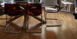 IKEA Tobias Stühle Rot Chrom 6 Stk. Wenig gebraucht.