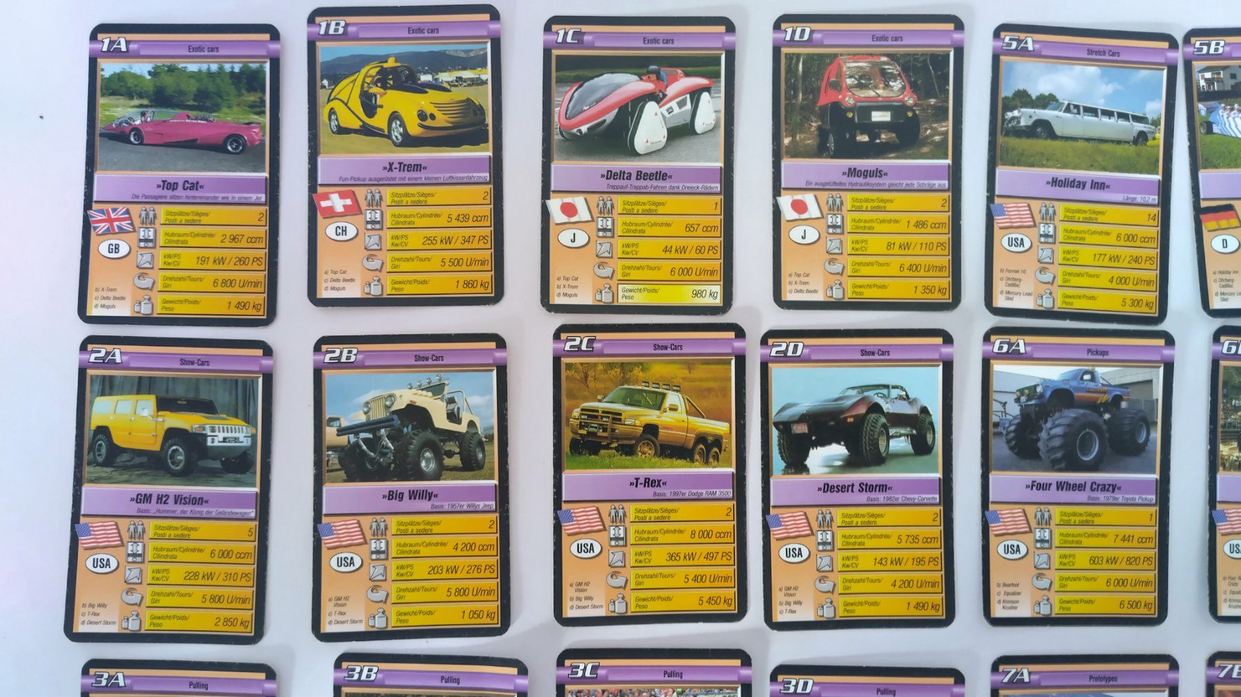 Ravensburger Giochi: Auto Quartett - Auto Monster ©2001 ab Fr. 4.- / 32 Karten – Usato da Bellach venduto da JingleJerry 3
