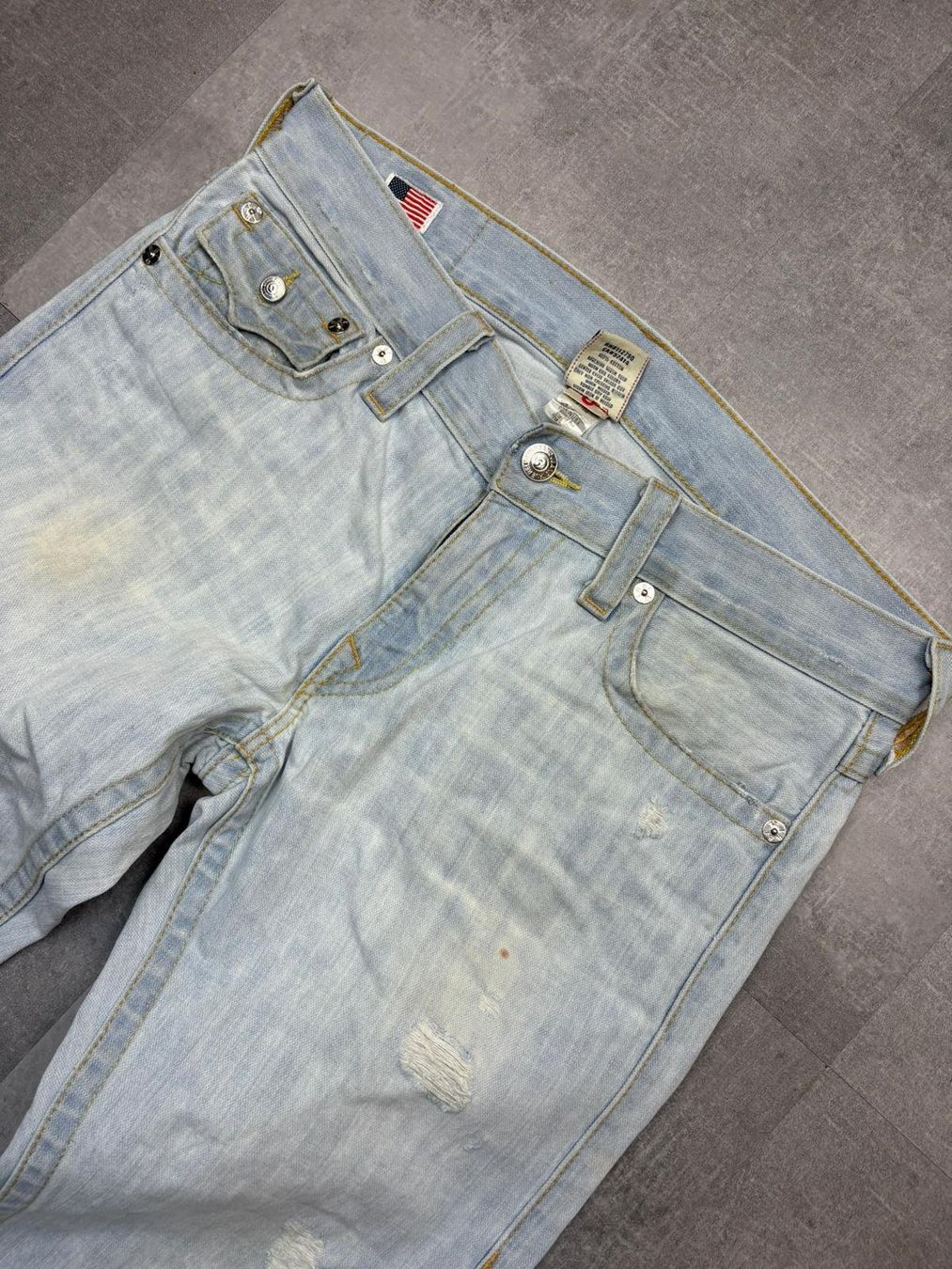 True Religion Jeans: True Religion Bootcut Flared Jeans - Grösse XL/33 – Usato da Werdenberg venduto da hase.vintage 3