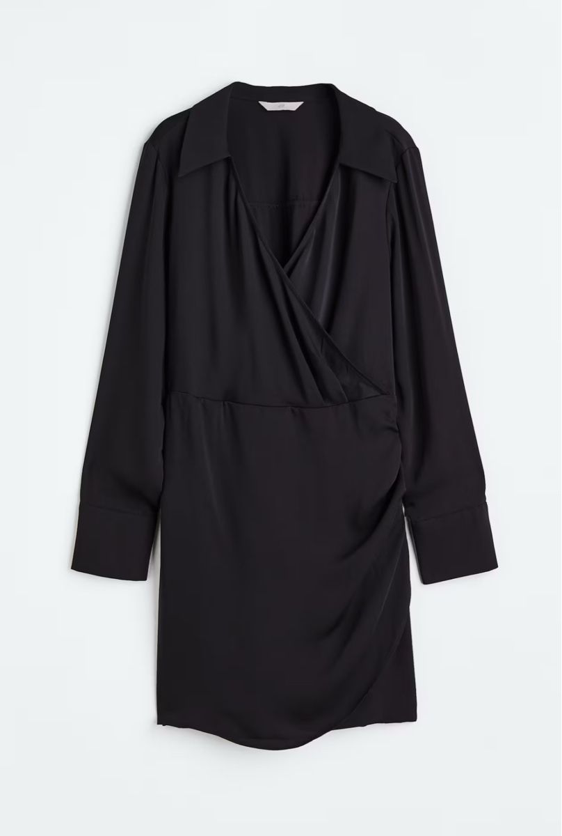 H&M Kleider: Schwarzes Wickelkleid, Grösse S – Neu und originalverpackt aus Sursee von Alyel 1