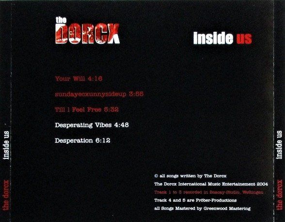 CD: The Dorcx – Inside Us – Usato da St.Gallen venduto da jalamusic 1