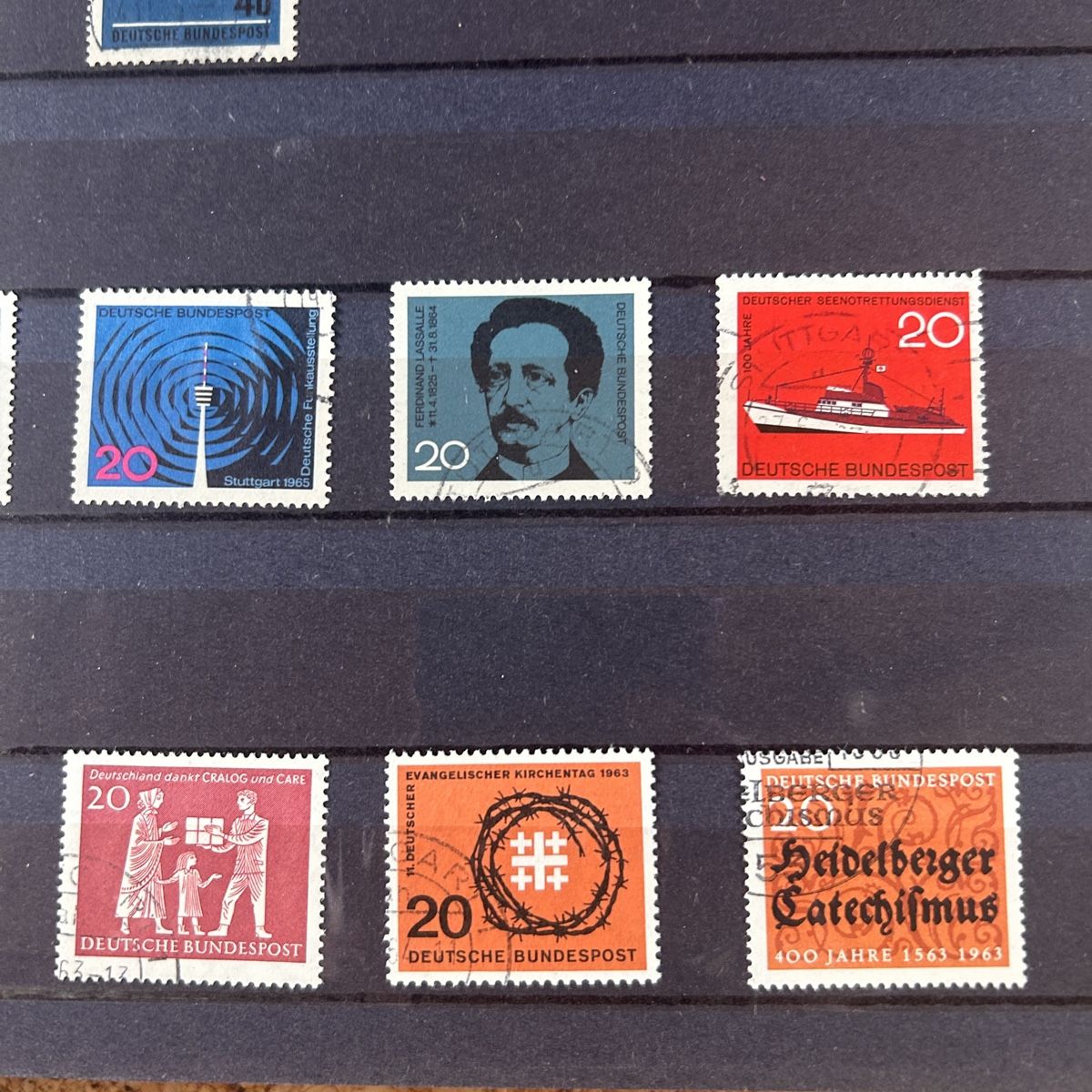 Tutti i francobolli: Briefmarken Deutschland 1963/1964 - Ev. Kirc – Usato da Laufen venduto da belleskulptur 4