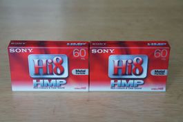 2 Stück Hi8 Kassetten von Sony