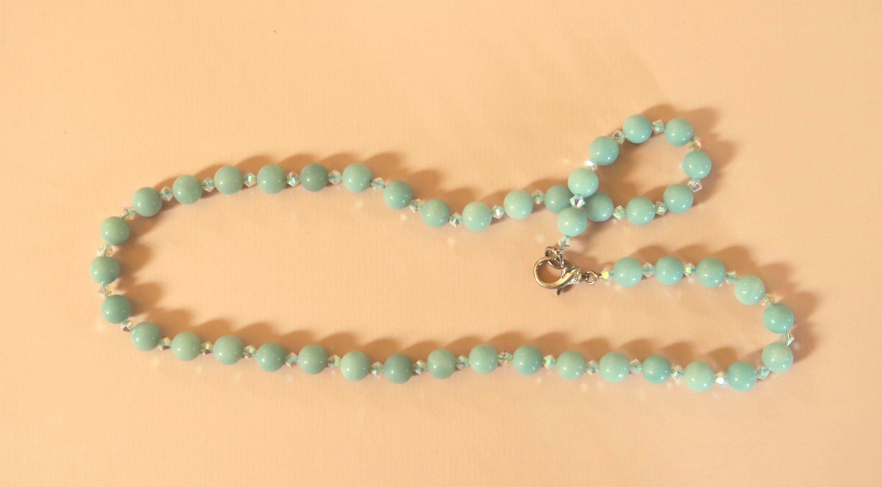 Catenine: Perlenkette Amazonit – Usato da Brittnau venduto da marlenestone 1