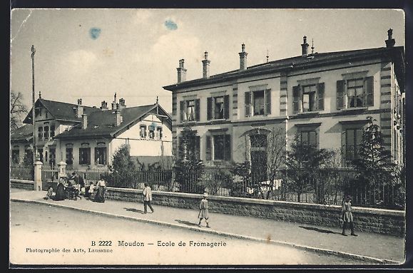 Cartes postales: AK Moudon, Ecole de Fromagerie, 1912 – D'occasion à Berlin par bartko-reher
