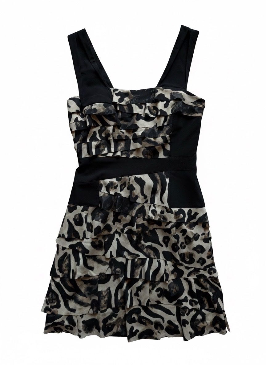 Karen Millen Vestiti: Karen Millen Robe léopard à volants T38 – Usato da Neuchâtel venduto da belange