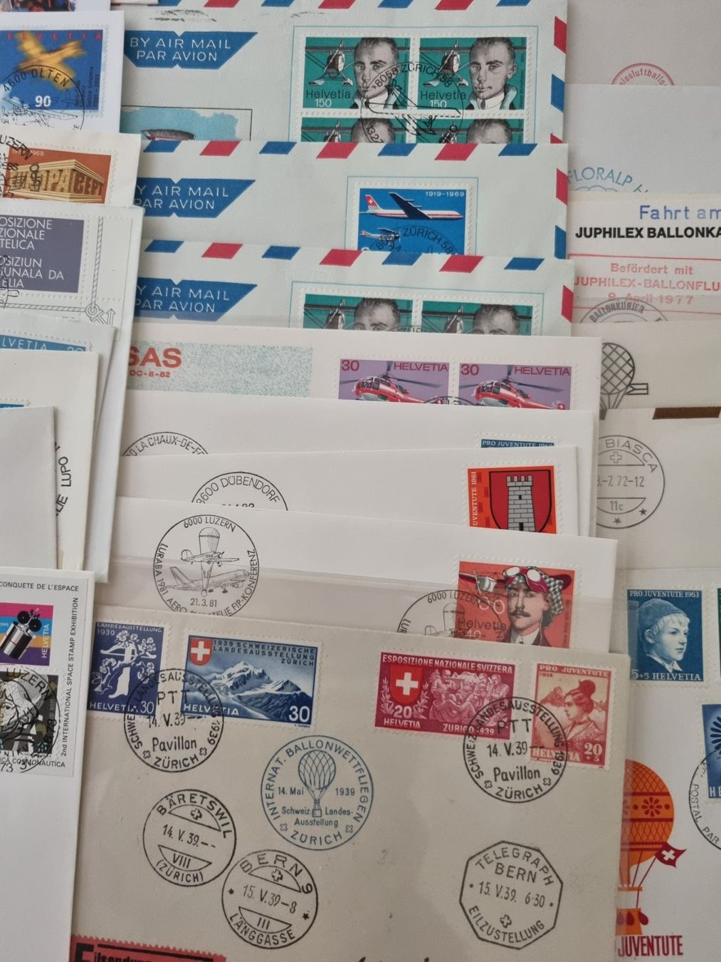 Tutti i francobolli: Sammlung mit 140 "neueren" CH Flugpost Briefe/Karten – Usato da Gümligen venduto da Geniusbuy 7