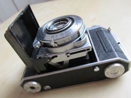 Fotokamera: Kodak Retina 1a mit Lederetui / Vintage