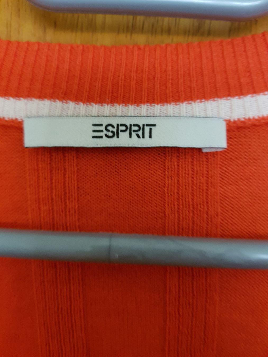 Esprit Gilet & Giacche senza maniche: Cardigan Esprit orange vif, taille neuf – Nuovo (secondo la descrizione) da Veyrier venduto da sosozizou 1
