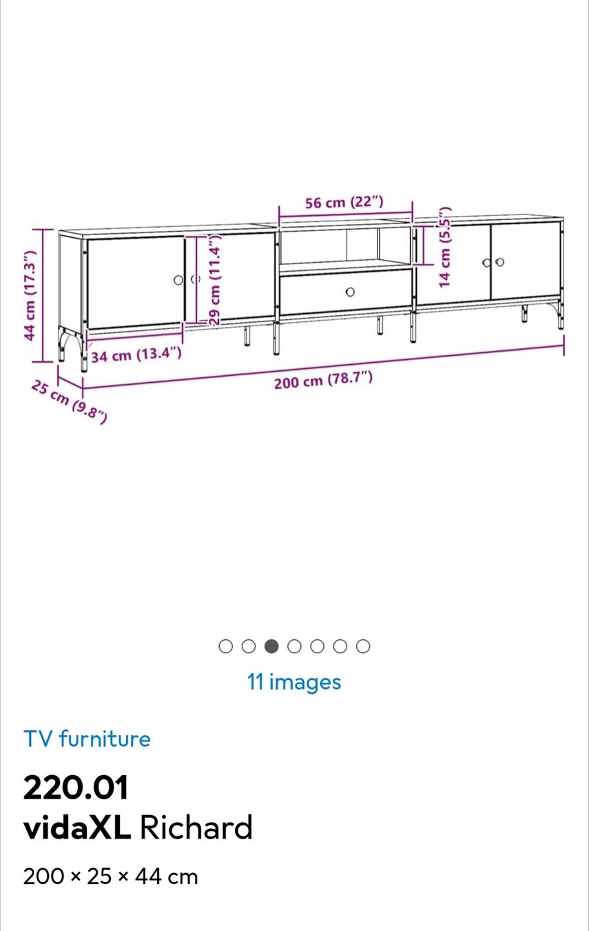Vidaxl Mobili TV: TV Komode / Sideboard, wie neu, 3.5 Monate alt – Nuovo (secondo la descrizione) da Zürich venduto da lar_fqp6 3