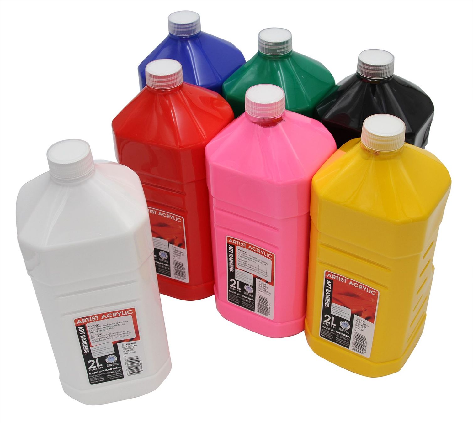 Farben: Acrylfarbe 2 Liter Weiss Titanweiss – Neu und originalverpackt aus Escholzmatt von crazyteam