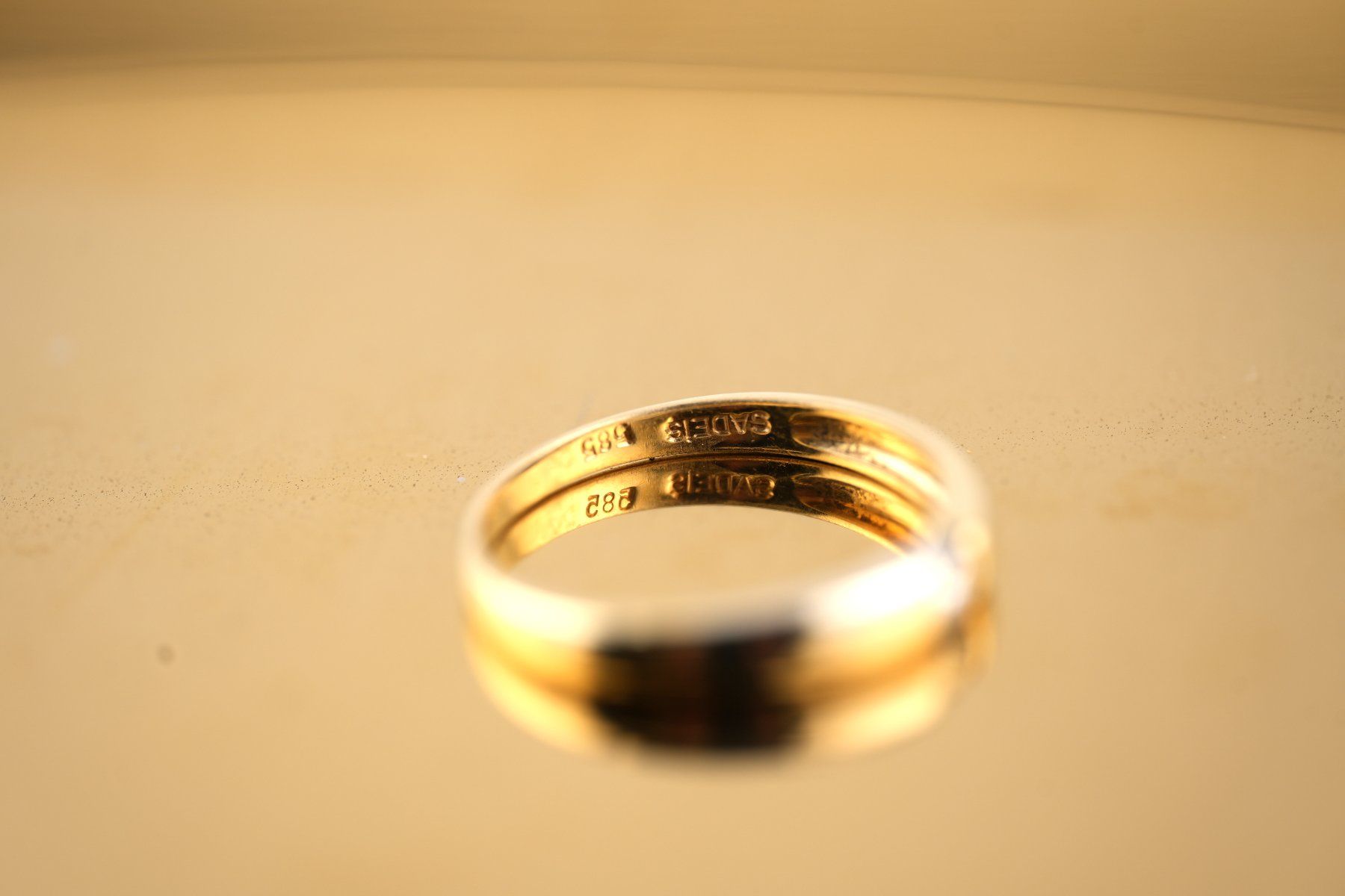Anelli: Goldring 14K mit Diamant – Usato da Basel venduto da Vip24 4