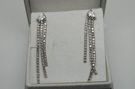 Boucles d'oreilles argent et zirkonia comme neuve